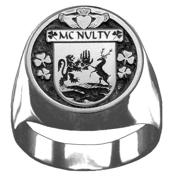 McNulty Irish Coat of Arms Gents Ring IC100
