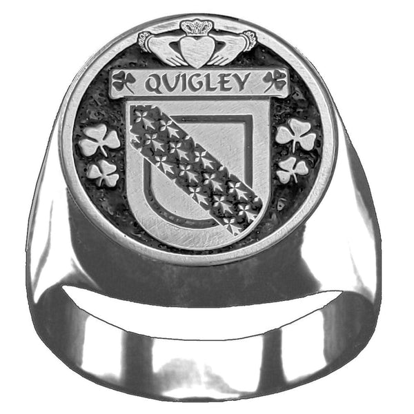 Quigley Irish Coat of Arms Gents Ring IC100