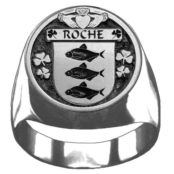 Roche Irish Coat of Arms Gents Ring IC100