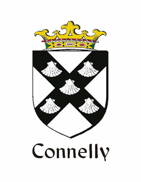 Connolly Irish Coat of Arms Sporran, Genuine Leather