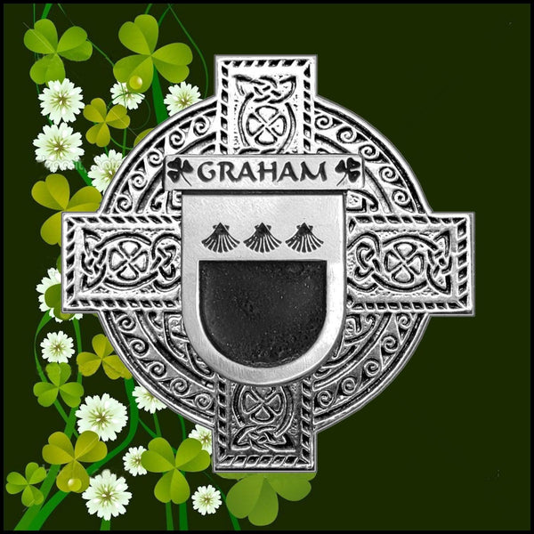 Graham Irish Coat of Arms Sporran, Genuine Leather