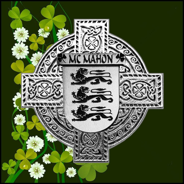 McMahon Irish Coat of Arms Sporran, Genuine Leather
