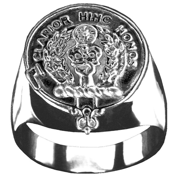 Buchanan Scottish Clan Crest Ring GC100  ~  Sterling Silver and Karat Gold