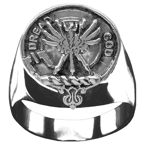Carnegie Scottish Clan Crest Ring GC100  ~  Sterling Silver and Karat Gold