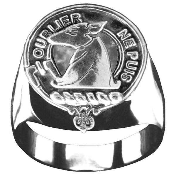 Colville Scottish Clan Crest Ring GC100  ~  Sterling Silver and Karat Gold