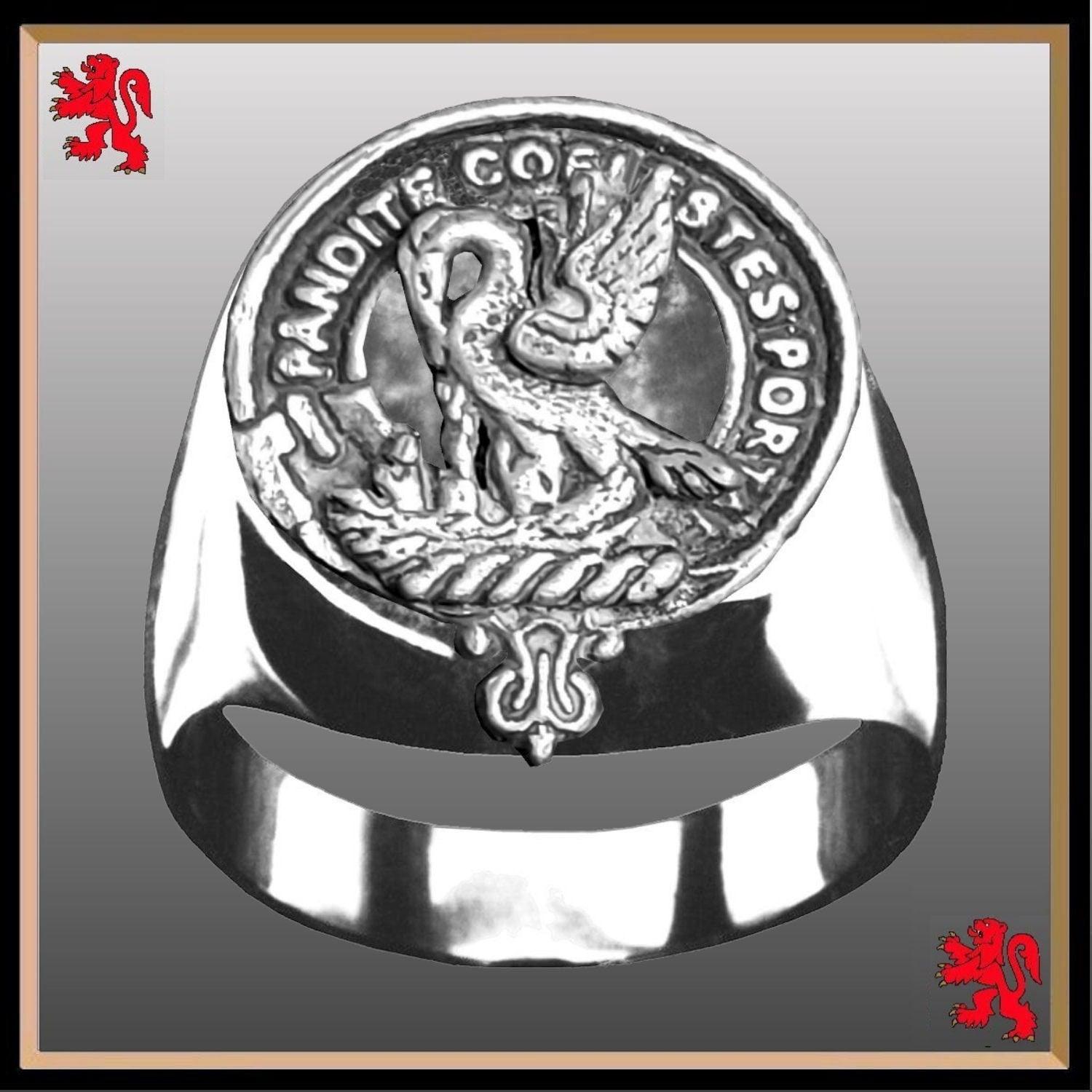 Gibson Scottish Clan Crest Ring GC100  ~  Sterling Silver and Karat Gold