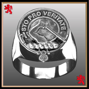 Guthrie Scottish Clan Crest Ring GC100  ~  Sterling Silver and Karat Gold