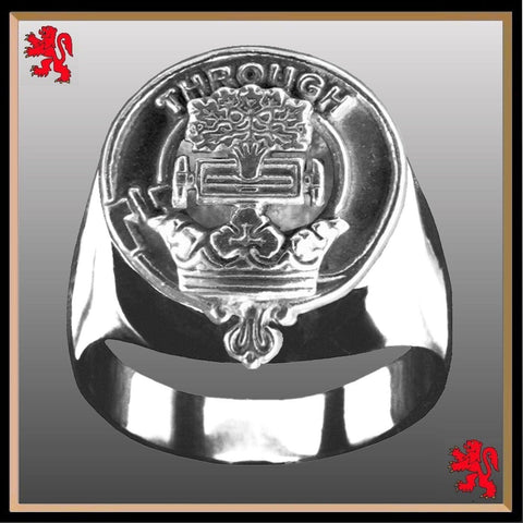 Hamilton Scottish Clan Crest Ring GC100  ~  Sterling Silver and Karat Gold