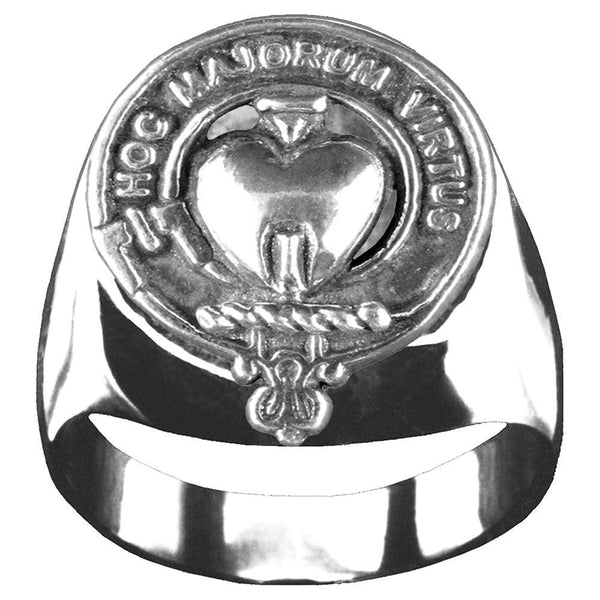 Logan Scottish Clan Crest Ring GC100  ~  Sterling Silver and Karat Gold