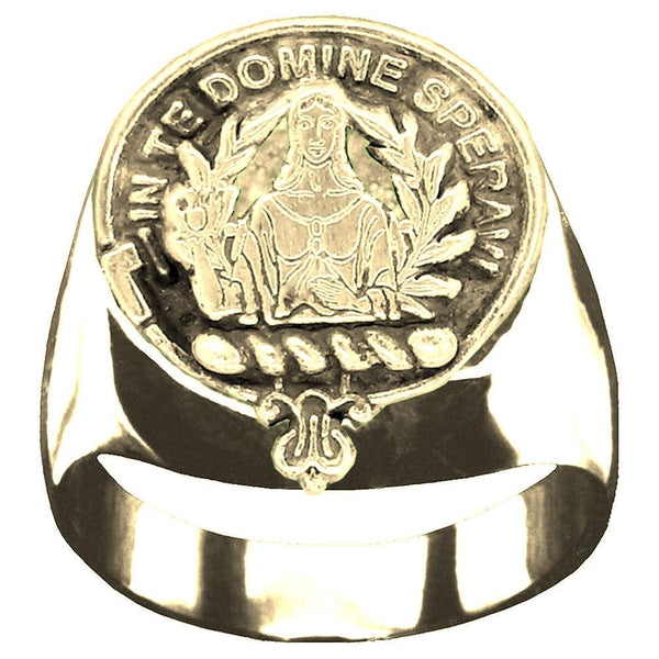 Lyon Scottish Clan Crest Ring GC100  ~  Sterling Silver and Karat Gold