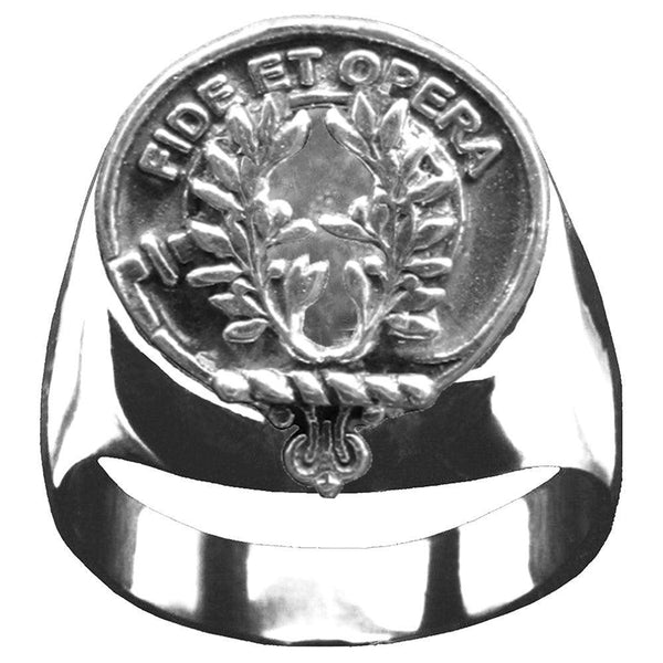 MacArthur Scottish Clan Crest Ring GC100  ~  Sterling Silver and Karat Gold