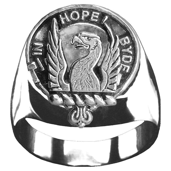 MacIan Scottish Clan Crest Ring GC100  ~  Sterling Silver and Karat Gold