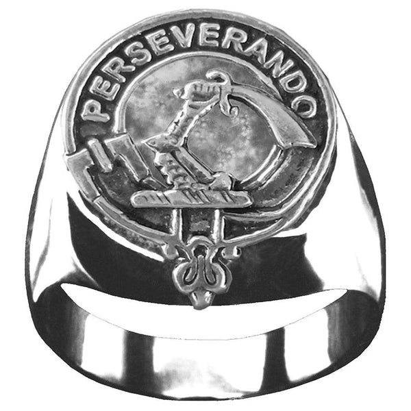 MacKellar Scottish Clan Crest Ring GC100  ~  Sterling Silver and Karat Gold