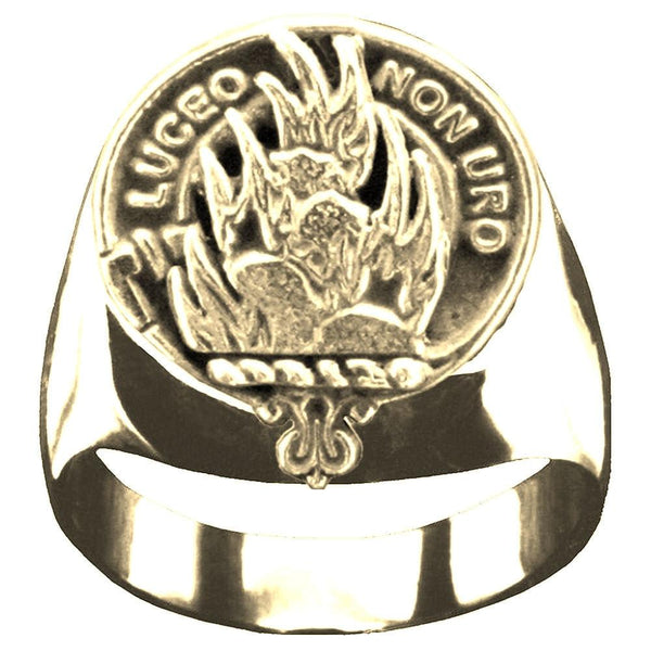 MacKenzie Scottish Clan Crest Ring GC100  ~  Sterling Silver and Karat Gold