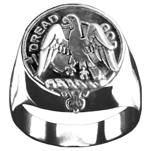Munro Scottish Clan Crest Ring GC100  ~  Sterling Silver and Karat Gold