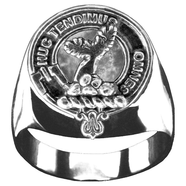 Paterson Scottish Clan Crest Ring GC100  ~  Sterling Silver and Karat Gold