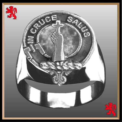 Taylor Scottish Clan Crest Ring GC100  ~  Sterling Silver and Karat Gold