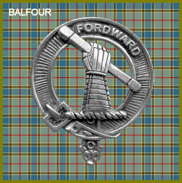 Balfour Clan Crest Badge Glass Beer Mug