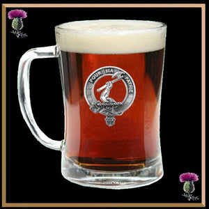 Cooper Clan Crest Badge Glass Beer Mug