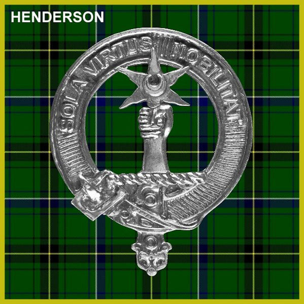 Henderson Crest Badge Beer Mug, Scottish Glass Tankard