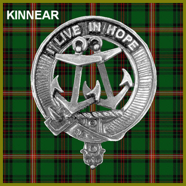 Kinnear Clan Crest Badge Glass Beer Mug