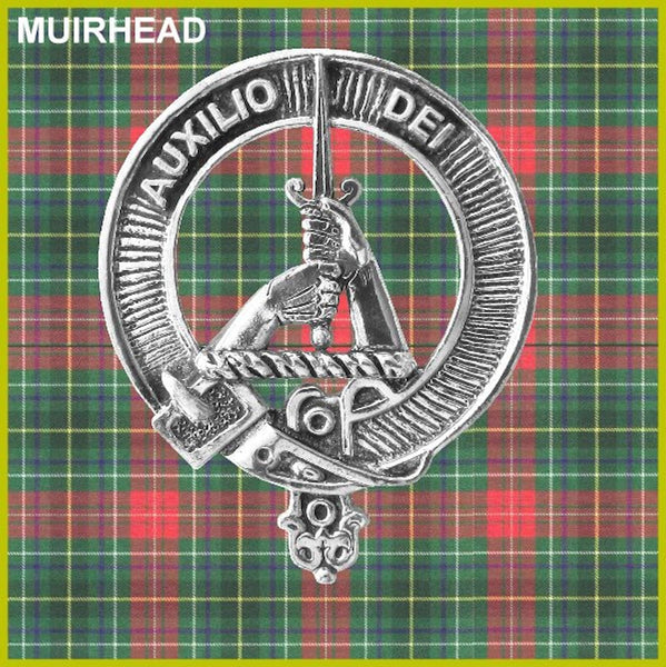 Muirhead Clan Crest Badge Glass Beer Mug