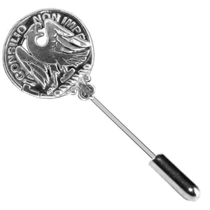 Agnew Clan Crest Stick or Cravat pin, Sterling Silver