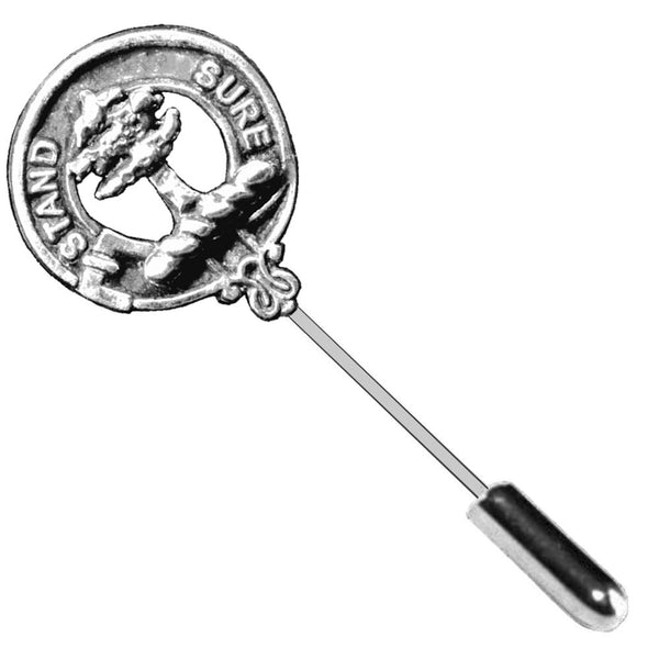 Anderson Clan Crest Stick or Cravat pin, Sterling Silver