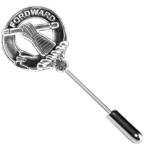 Balfour Clan Crest Stick or Cravat pin, Sterling Silver