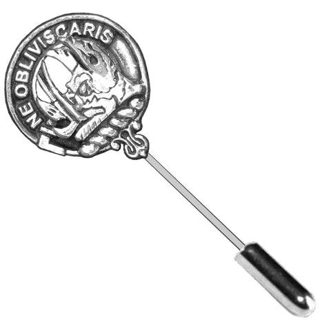 Campbell (Argyll) Clan Crest Stick or Cravat pin, Sterling Silver