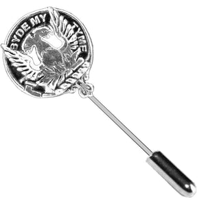 Campbell (Loudoun) Clan Crest Stick or Cravat pin, Sterling Silver