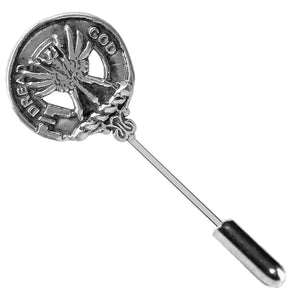 Carnegie Clan Crest Stick or Cravat pin, Sterling Silver