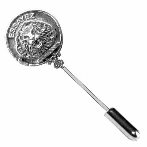Dundas Clan Crest Stick or Cravat pin, Sterling Silver