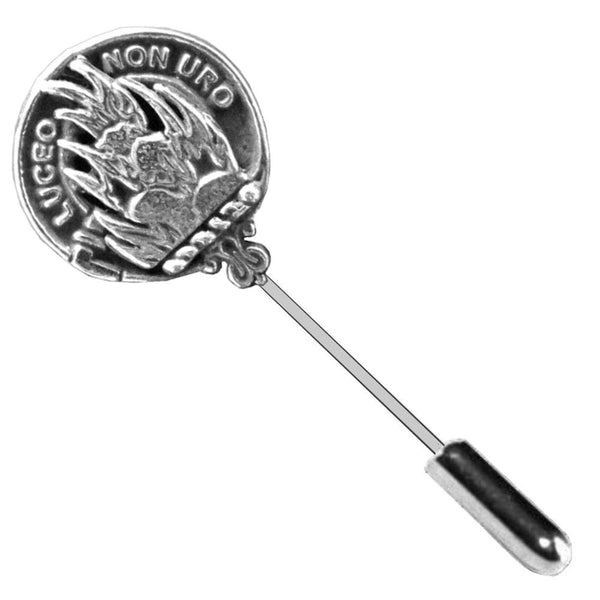 MacKenzie Clan Crest Stick or Cravat pin, Sterling Silver