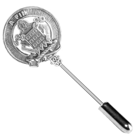 Ogilvie Clan Crest Stick or Cravat pin, Sterling Silver