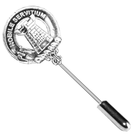 Spaulding Clan Crest Stick or Cravat pin, Sterling Silver