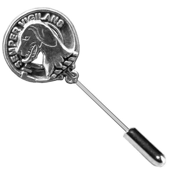 Wilson Clan Crest Stick or Cravat pin, Sterling Silver