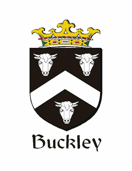 Buckley Irish Coat of Arms Black Pocket Watch