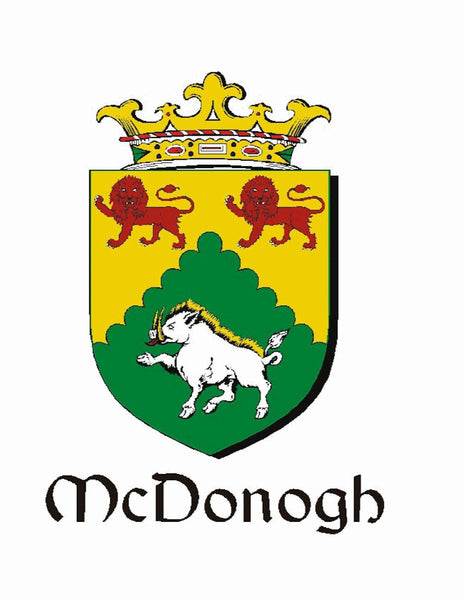 McDonough Irish Coat of Arms Black Pocket Watch