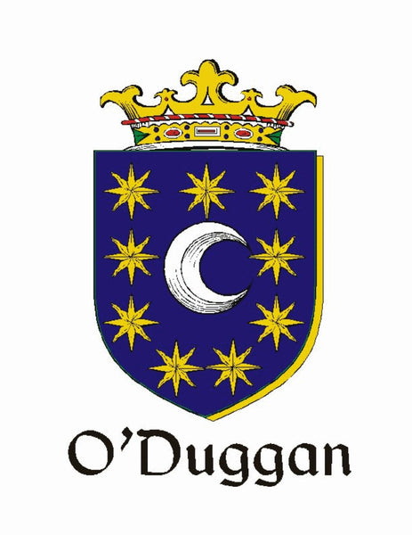 Dugan Irish Coat of Arms Black Pocket Watch