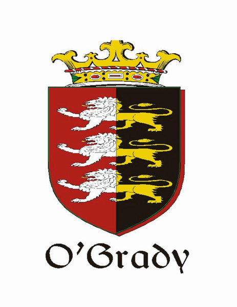 Grady Irish Coat of Arms Black Pocket Watch