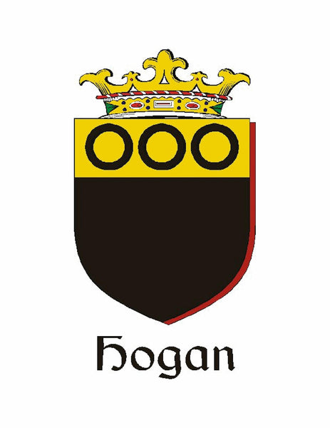 Hogan Irish Coat of Arms Black Pocket Watch