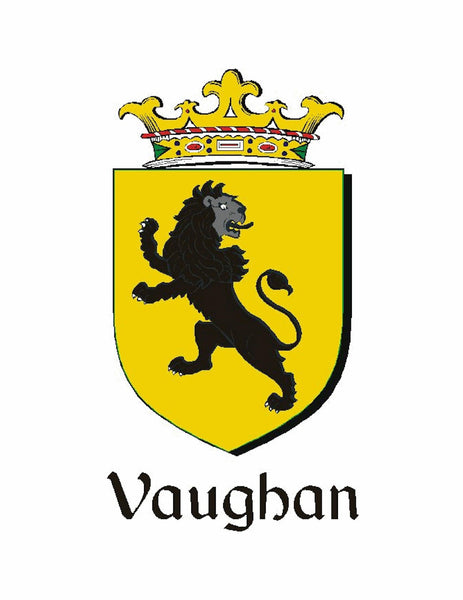 Vaughan Irish Coat of Arms Black Pocket Watch