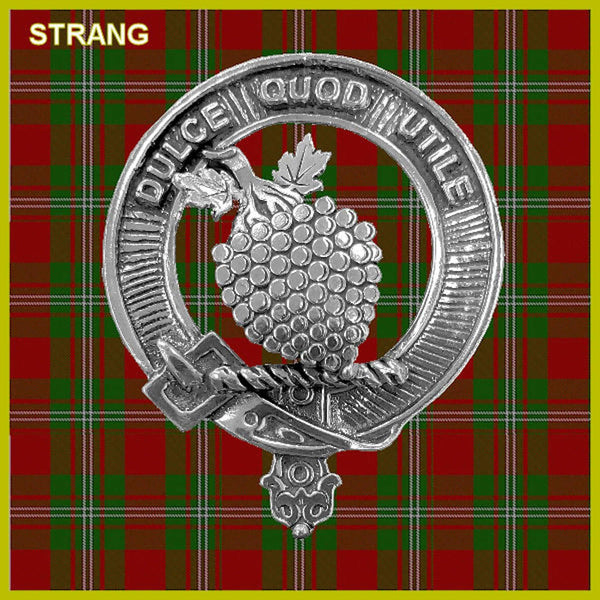 Strang 5 oz Round Clan Crest Scottish Badge Flask