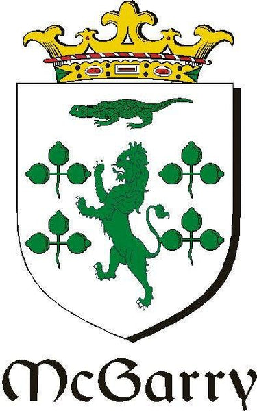 McGarry Irish Coat of Arms Disk Cufflinks