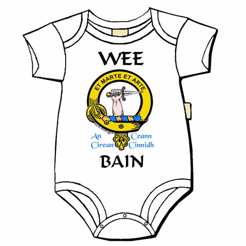 Bain Scottish Clan Crest Baby Jumper
