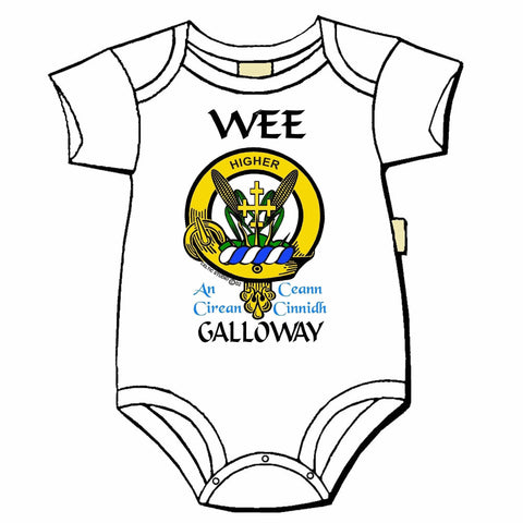 Galloway Scottish Clan Crest Baby Jumper
