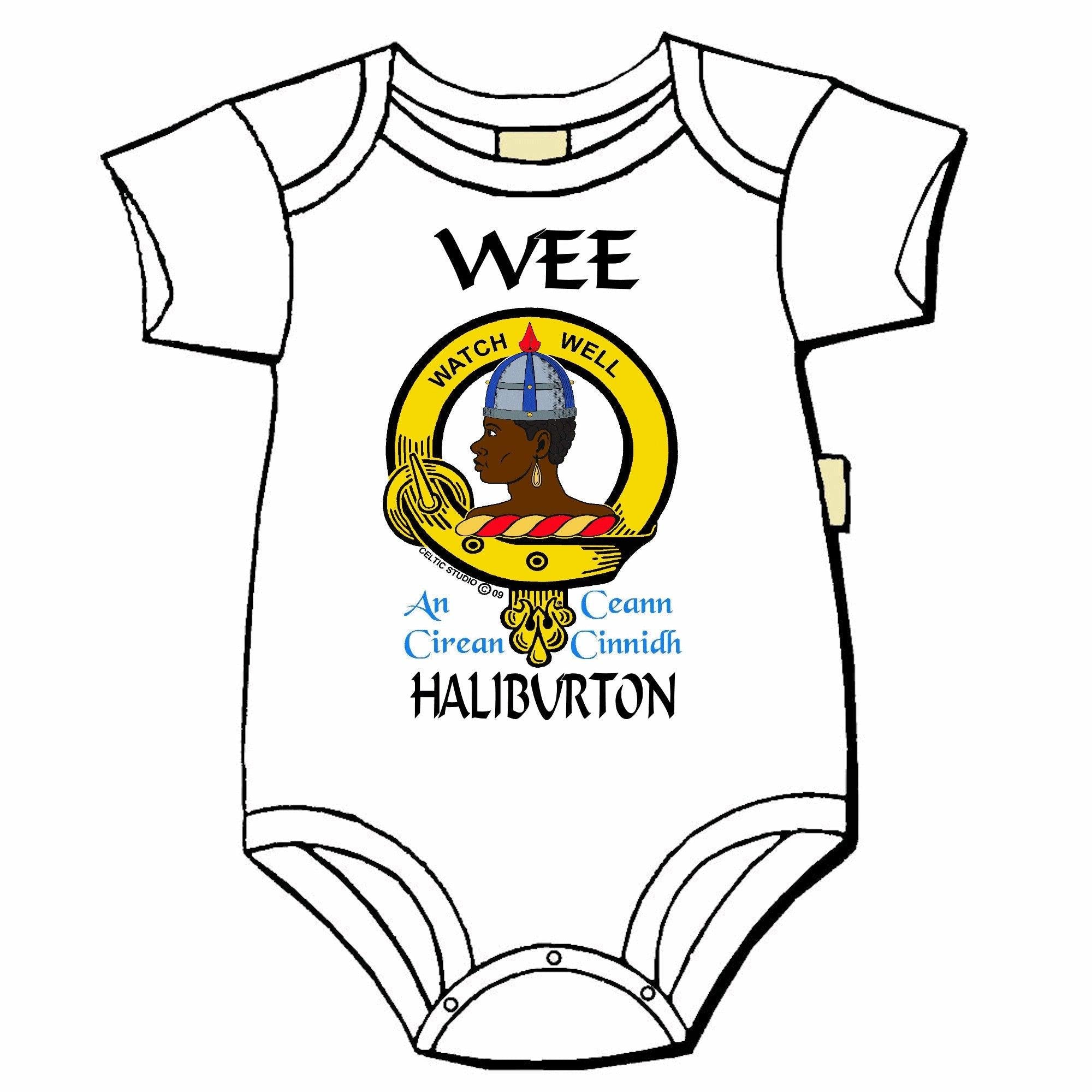Haliburton Scottish Clan Crest Baby Jumper