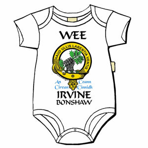Irvine (Bonshaw) Scottish Clan Crest Baby Jumper