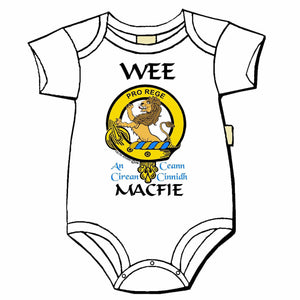 MacFie Scottish Clan Crest Baby Jumper